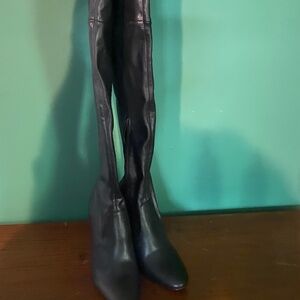 Size 6 1/2 Black Aldo Thigh High Boots